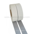 Grey high reflecting reflective PU 0.8mm thickness leather for fashion logos